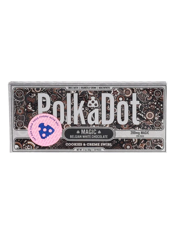 Cookies & Creme Swirl PolkaDot Chocolate Bar