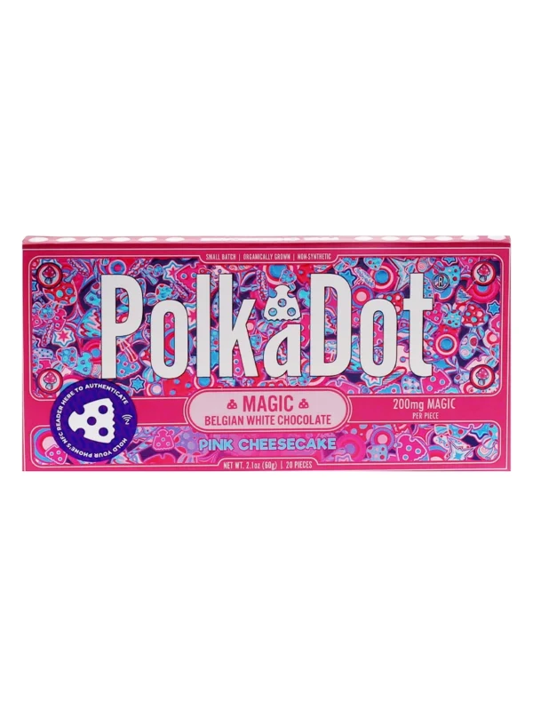 Pink Cheesecake PolkaDot Chocolate Bar