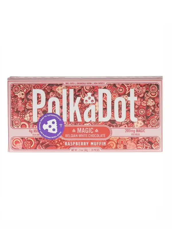 Raspberry Muffin PolkaDot Chocolate Bar